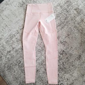 Athleta Women's Blush Inclination Moto Tight High Waist Side Pockets NWT